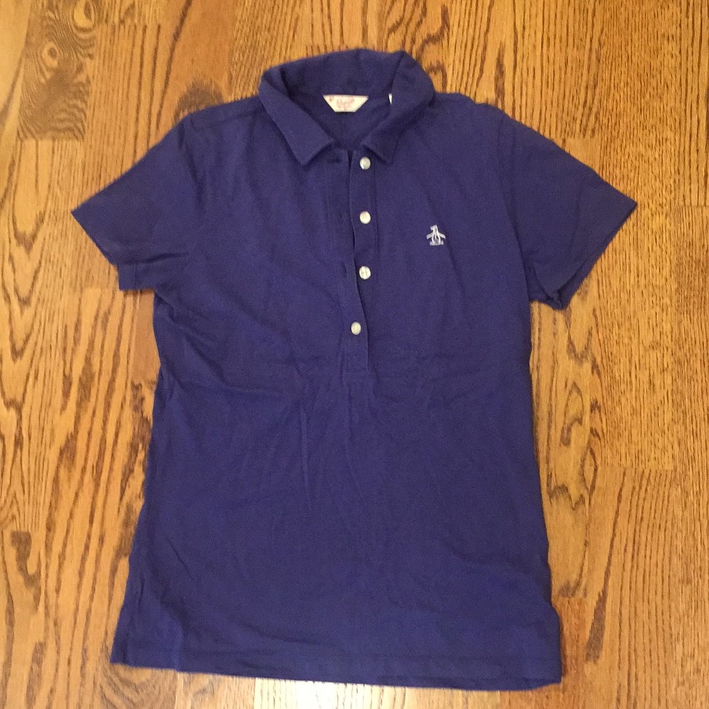 Penguin blue polo